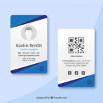 Premium Vector  Id Card Template Pertaining To Pvc Card Template