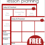 Preschool Lesson Planning Template – Free Printables – No Time For  Throughout Blank Preschool Lesson Plan Template