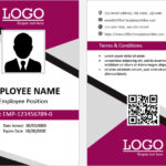 Print Ready ID Card Templates For MS Word  Office Templates Online With Regard To Employee Card Template Word