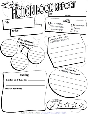 Printable Book Report Poster With Regard To Book Report Template Grade 1