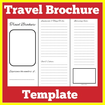 Printable Brochure Template & Worksheets  Teachers Pay Teachers Regarding Brochure Templates For School Project With Brochure Templates For School Project