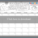 Printable Calendar For Kids  LoveToKnow Within Blank Calendar Template For Kids