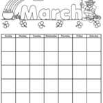 Printable Calendars For Kids Throughout Blank Calendar Template For Kids