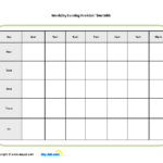 Printable Evening Revision Timetable Template – PDFSimpli Throughout Blank Revision Timetable Template
