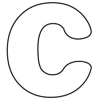 Printable Letter C - Bilscreen Intended For Large Letter C Template Pertaining To Large Letter C Template