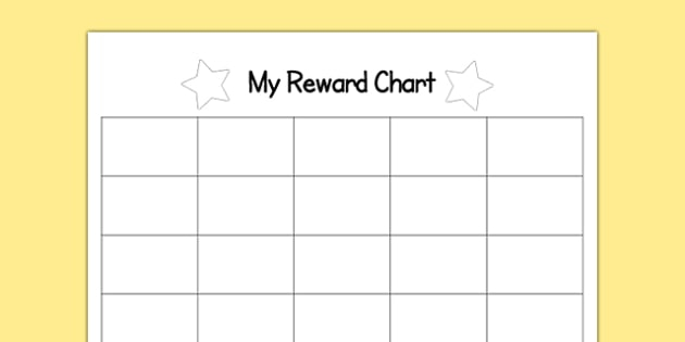 Printable Sticker Classroom Reward Charts In Blank Reward Chart Template
