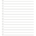Printable To Do Checklist – To Do List Template – Free Printable Paper With Regard To Blank To Do List Template