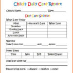 Printable Weekly Preschool Progress Reports Yahoo Image Search  Pertaining To Preschool Weekly Report Template