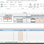 Project Status Report Excel Template Within Project Portfolio Status Report Template