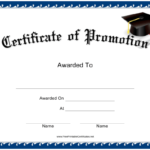 Promotion Certificate Template Download Printable PDF  Templateroller With Regard To Promotion Certificate Template