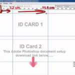 PVC Id Card Printing Page Layout (Template) Forasd Epson L11, L11, L11 &  L11 In Pvc Card Template