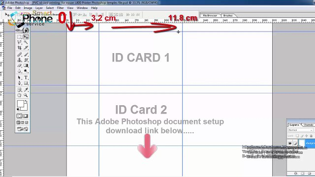 PVC Id Card Printing Page Layout (Template) forasd Epson L11, L11, L11 &  L11 In Pvc Card Template Pertaining To Pvc Card Template