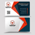 Red And Black Color Business Card Design Template Psd Free Vector  With Visiting Card Templates Psd Free Download