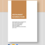 Restaurant Business Plan – 11+ PDF, Word, Google Docs Documents  Intended For Why Write A Restaurant Enterprise Plan