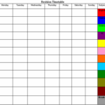 Revision Templates – Cprc Pertaining To Blank Revision Timetable Template