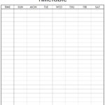 Revision Timetable Template Printable Free  Study Planner For  Pertaining To Blank Revision Timetable Template