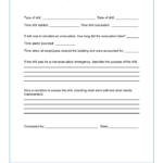 Sample Emergency Drill Evaluation Report In Word And Pdf Formats Pertaining To Emergency Drill Report Template