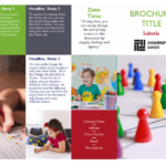 School Brochure With Brochure Templates For School Project