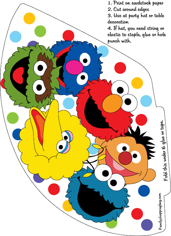 Sesame Street Party Printables Within Sesame Street Banner Template