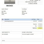 Simple Invoice Template For Microsoft Word Intended For Invoice Template Word 2010
