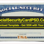Social Security Card PSD Template Collection 11 With Regard To Social Security Card Template Pdf