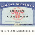 Social Security Card Template PSD  Only $11 With Regard To Social Security Card Template Pdf