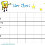SpongeBob Reward Chart Intended For Blank Reward Chart Template