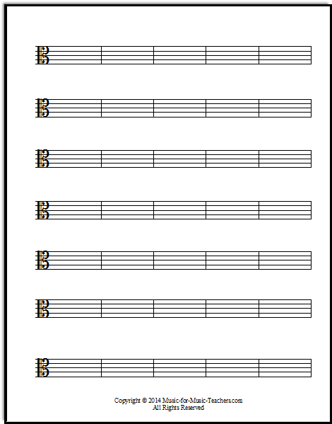 Staff Paper PDFs – Download Free Staff Paper Regarding Blank Sheet Music Template For Word