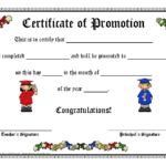 Standard Promotion Certificate Template – PDFSimpli In Promotion Certificate Template