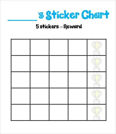 Sticker Chart Template - 11 Free PDF Documents Download  Free  Within Blank Reward Chart Template Inside Blank Reward Chart Template