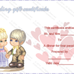 Sweet Love Wedding Gift Certificate Template With Love Certificate Templates