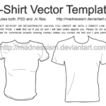 T Shirt Vector Template By Madnessism On DeviantArt With Blank Tshirt Template Pdf