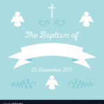 Template : Baptism Invitation Templates Download Free Vectors With  Within Christening Banner Template Free