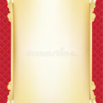 Template For Diploma, Certificate, Card With Scroll And Decorative  Pertaining To Certificate Scroll Template