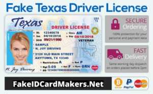 blank texas drivers license template