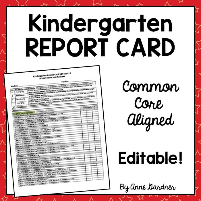 This fully editable Kindergarten Report Card Template is aligned  With Regard To Report Card Template Pdf