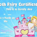 Tooth Fairy Certificate For Tooth Fairy Certificate Template Free