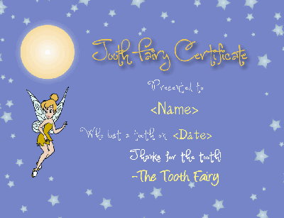 Tooth Fairy Certificate Pertaining To Tooth Fairy Certificate Template Free