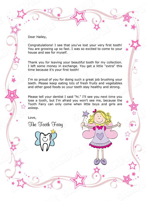 Tooth Fairy Letter Border (Page 11) - Line.11QQ.com Within Tooth Fairy Certificate Template Free