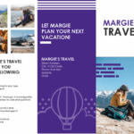 Travel Brochure With Island Brochure Template