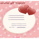 Valentine Gift Certificate Templates  Gift Certificate Templates For Love Certificate Templates