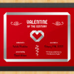 Valentine’s Day Certificate – Origami Love By Award Hut With Love Certificate Templates