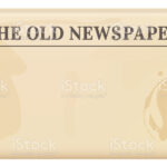 Vintage Newspaper Template Folded Cover Page Of A News Magazine Stock  Illustration – Download Image Now Pertaining To Blank Old Newspaper Template