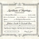 Wedding Certificate Template - 11+ Free PSD, AI, Vector, PDF  With Regard To Certificate Of Marriage Template