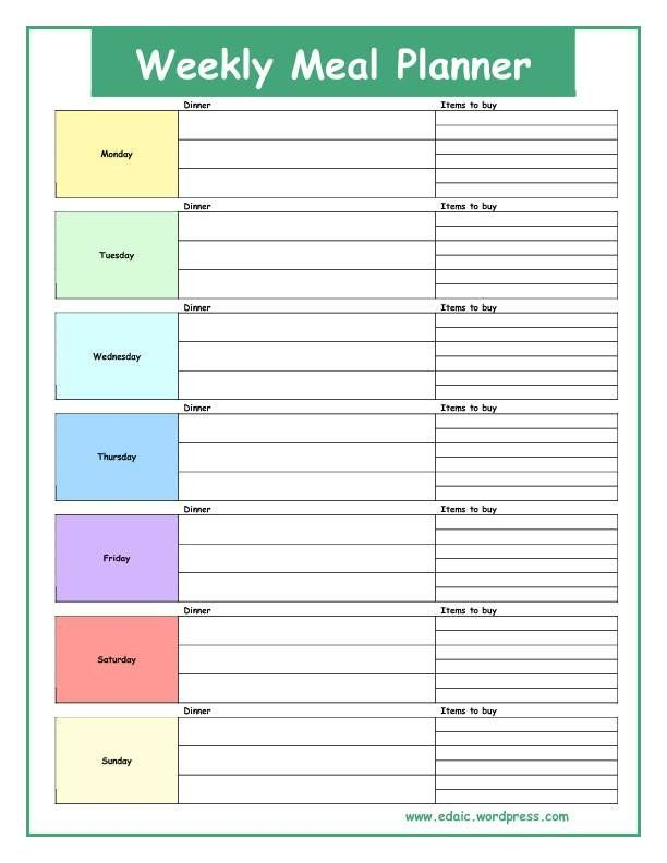 weekly menu planner template word - Cprc For Menu Planning Template Word Intended For Menu Planning Template Word