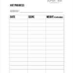 Workout Chart Templates – 11+ Free Word, Excel, PDF Documents  Pertaining To Blank Workout Schedule Template